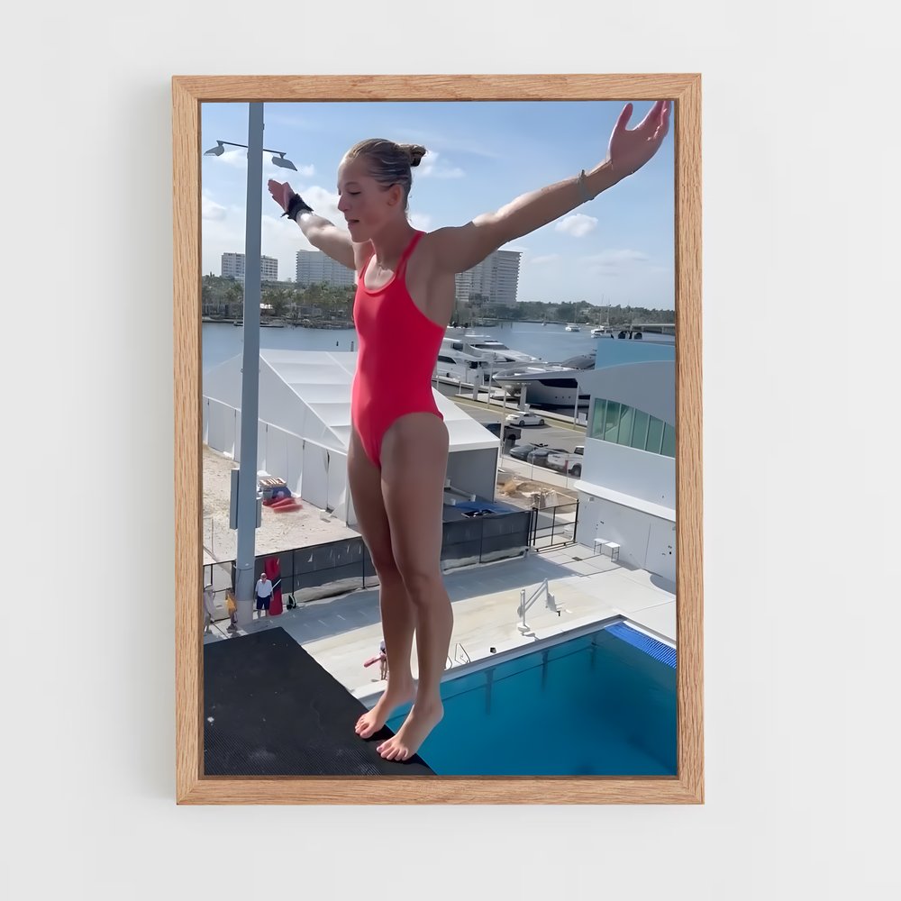 Poster Springboard diving sauter – affiche Plongeon au tremplin (vue 4)